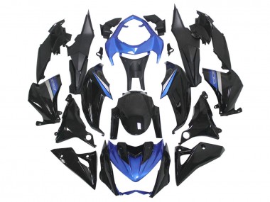 Cheap 2014-2019 Kawasaki Z1000 Motorcycle Fairings - Blue Glossy Black
