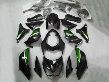 Cheap 2013-2018 Kawasaki Z800 Motorcycle Fairings - Glossy Black Green Silver