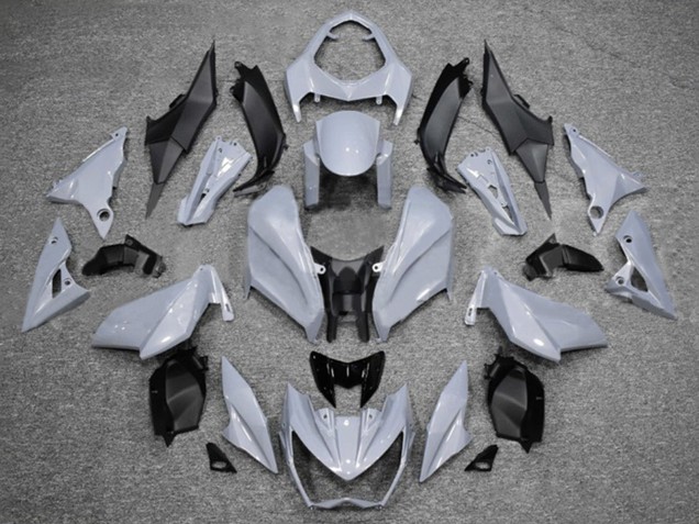 2013-2018 Kawasaki Z800 Motorcycle Fairings - Nardo Grey Black