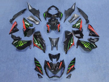 Cheap 2013-2018 Kawasaki Z800 Motorcycle Fairings - Black Red Green