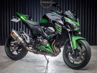 Cheap 2013-2018 Kawasaki Z800 Motorcycle Fairings - Green Glossy Black