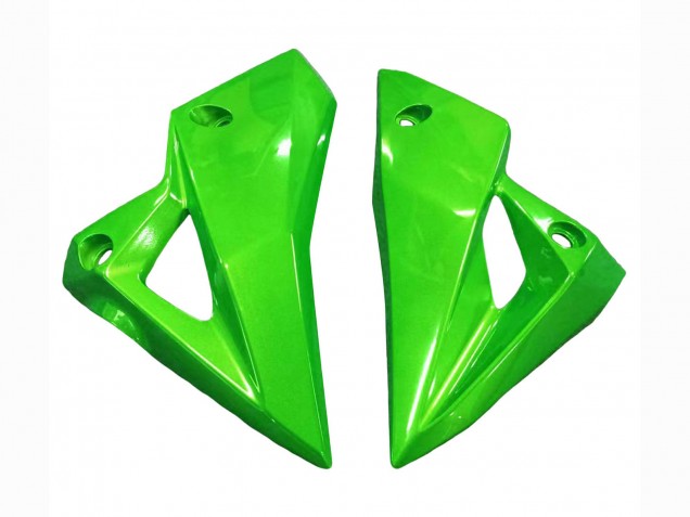 2013-2018 Kawasaki Z800 Motorcycle Fairings - Green Glossy Black