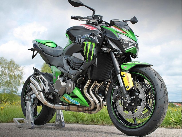 2013-2018 Kawasaki Z800 Motorcycle Fairings - Green Glossy Black Red Yellow