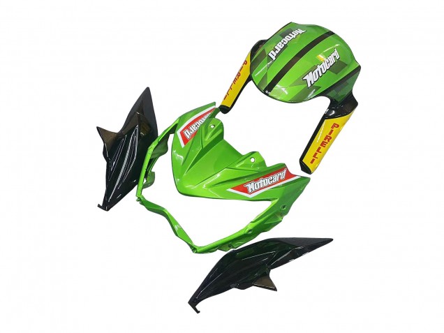 2013-2018 Kawasaki Z800 Motorcycle Fairings - Green Glossy Black Red Yellow