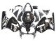 2000-2001 Kawasaki ZX12R Motorcycle Fairings - Glossy Black White Elf Snow