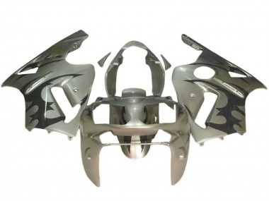 Cheap 2002-2006 Kawasaki ZX12R Motorcycle Fairings - Silver Black