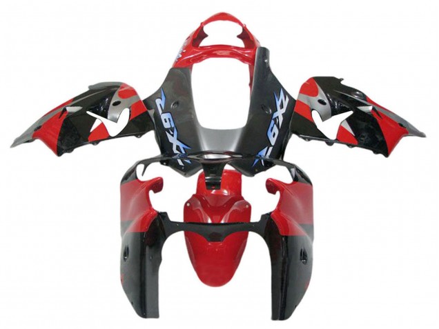 2002-2006 Kawasaki ZX12R Motorcycle Fairings - Red Black Blue