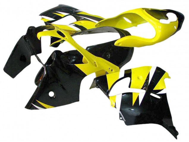 2002-2006 Kawasaki ZX12R Motorcycle Fairings - Yellow Black