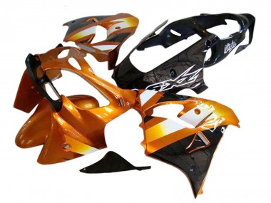 Cheap 2000-2001 Kawasaki ZX9R Motorcycle Fairings - Orange Black