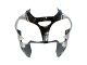 2002-2003 Kawasaki ZX9R Motorcycle Fairings - Silver Glossy Black Monster Elf
