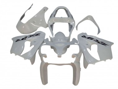Cheap 2002-2003 Kawasaki ZX9R Motorcycle Fairings - White Black Decal