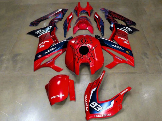 2019-2020 Honda CBR650R Motorcycle Fairings - Red White Dark Blue HRC Pull&Bear 93
