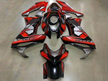 Cheap 2021-2023 Honda CBR650R Motorcycle Fairings - Red Silver Glossy Black