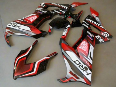 Cheap 2021-2023 Honda CBR650R Motorcycle Fairings - White Red Glossy Black HRC