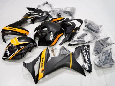 Cheap 2021-2023 Honda CBR650R Motorcycle Fairings - Matte Black Yellow HRC