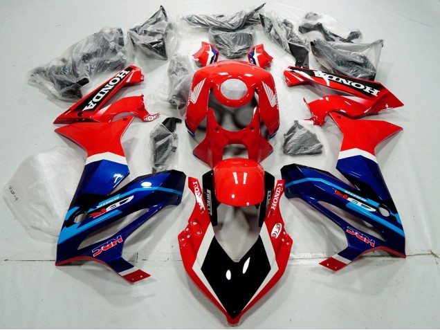 2021-2023 Honda CBR650R Motorcycle Fairings - Red Blue HRC