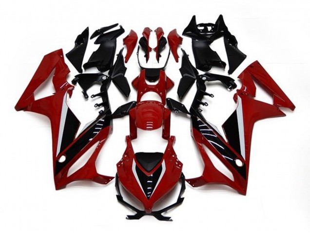 2021-2023 Honda CBR650R Motorcycle Fairings - Maroon Red Glossy Black