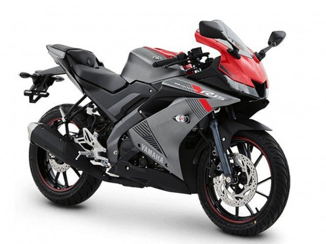 2018-2024 Yamaha YZF R15 Motorcycle Fairings - Matte Grey Red