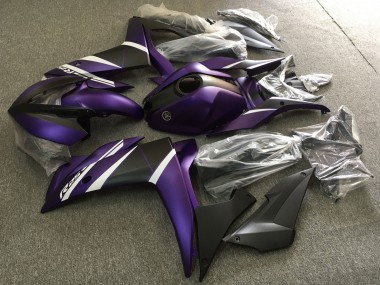 Cheap 2015-2018 Yamaha YZF R3/R25 Motorcycle Fairings - White Purple Matte Black