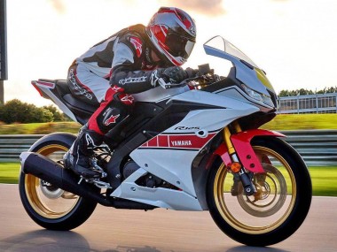 Cheap 2019-2024 Yamaha YZF R125 Motorcycle Fairings - White Red Yellow