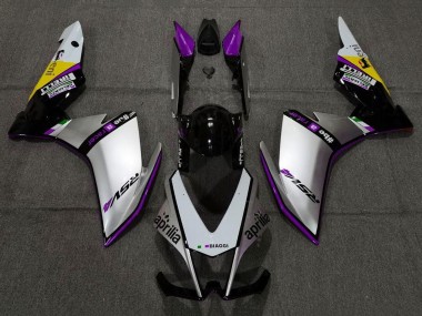 Cheap 2009-2015 Aprilia RSV4 1000 Motorcycle Fairings - Silver Black Purple Yellow