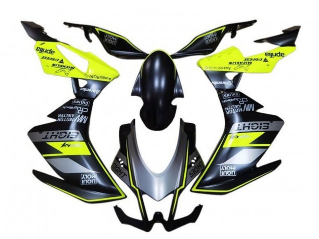 2009-2015 Aprilia RSV4 1000 Motorcycle Fairings - Matte Black Grey Green