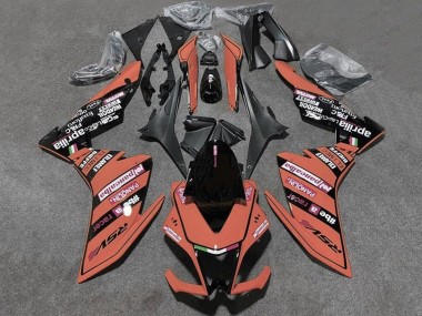 Cheap 2009-2015 Aprilia RSV4 1000 Motorcycle Fairings - Orange Black