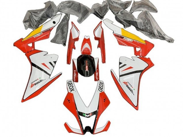 2009-2015 Aprilia RSV4 1000 Motorcycle Fairing - White Red Black Yellow
