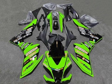 Cheap 2009-2015 Aprilia RSV4 1000 Motorcycle Fairings - Green Black