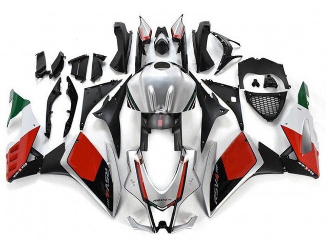 2016-2020 Aprilia RSV4 1000 Motorcycle Fairing - Silver Red Black Green