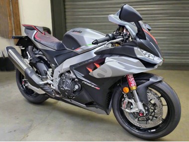 Cheap 2021-2024 Aprilia RSV4 1100 Motorcycle Fairings - Glossy Silver Matte Black