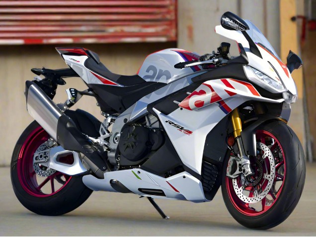 2021-2024 Aprilia RSV4 1100 Motorcycle Fairings - White Red Blue
