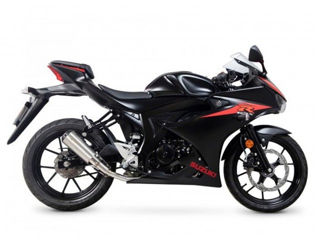 2017-2025 Suzuki GSXR125 Motorcycle Fairings - Black Red Stripe