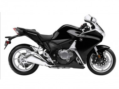 Cheap 2010-2014 Honda VFR 1200 Motorcycle Fairings - Black Carbon Fiber