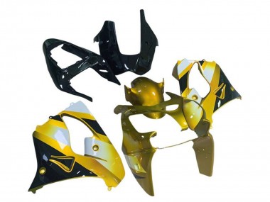 Cheap 2002-2003 Kawasaki ZX9R Motorcycle Fairings - Yellow White Black