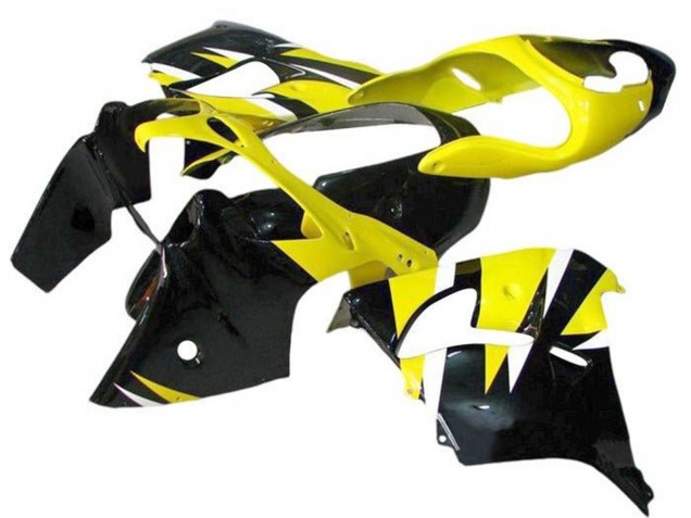 2002-2003 Kawasaki ZX9R Motorcycle Fairings - Yellow Black