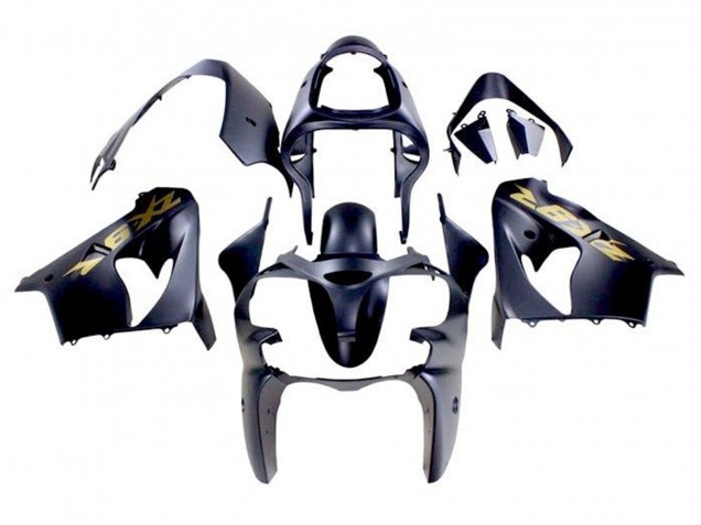 2002-2003 Kawasaki ZX9R Motorcycle Fairings - Blue Gold