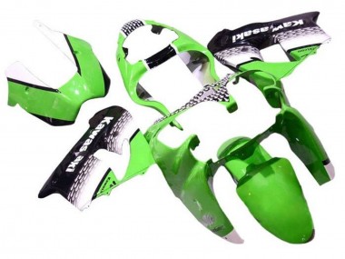 Cheap 2002-2003 Kawasaki ZX9R Motorcycle Fairings - Green White Black