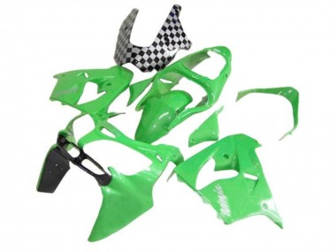 Cheap 2002-2003 Kawasaki ZX9R Motorcycle Fairings - Green Black Checkered