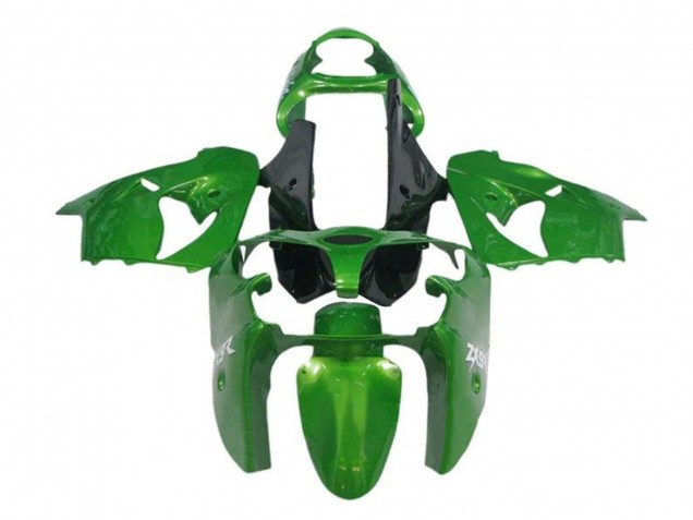 2002-2003 Kawasaki ZX9R Motorcycle Fairings - Green Black