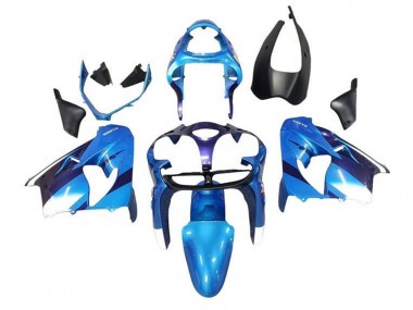 Cheap 2002-2003 Kawasaki ZX9R Motorcycle Fairings - Blue White Black