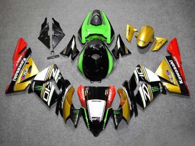 Cheap 2004-2005 Kawasaki ZX10R Motorcycle Fairings - Gold Black Green White Red