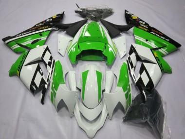 Cheap 2004-2005 Kawasaki ZX10R Motorcycle Fairings - White Green