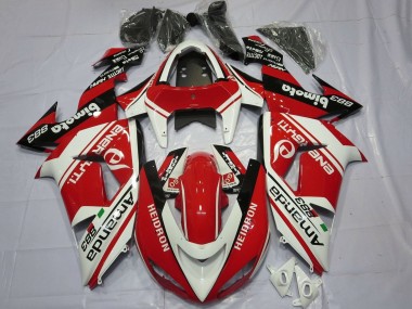 Cheap 2006-2007 Kawasaki ZX10R Motorcycle Fairings - White Red Black Amauda 883 Heidron
