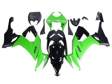 Cheap 2008-2010 Kawasaki ZX10R Motorcycle Fairings - Green Black