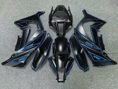 Cheap 2011-2015 Kawasaki ZX10R Motorcycle Fairings - Matte Black Blue