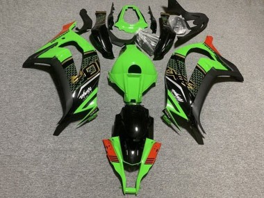 Cheap 2011-2015 Kawasaki ZX10R Motorcycle Fairings - Green Black Red Honeycomb