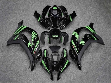Cheap 2016-2020 Kawasaki ZX10R Motorcycle Fairings - Glossy Black Green
