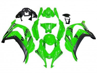 Cheap 2016-2020 Kawasaki ZX10R Motorcycle Fairings - Green Black