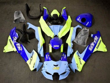 Cheap 2021-2025 Kawasaki ZX10R Motorcycle Fairings - Blue Yellow GYTR 46
